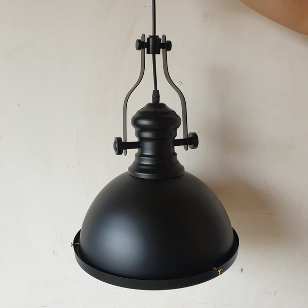 Thả đơn chao chống nổ đen (thiếu bộ đế), E27x01, mã TH198,2, KT (mm): D300x410